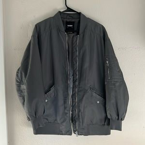 Pull and Bear Oversized Bomber Jacket